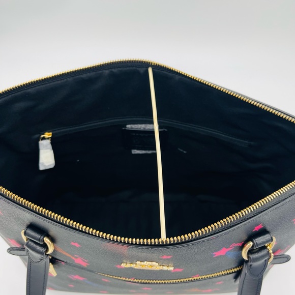 Coach Black Tote with Pink and Blue Accents - Picture 9 of 14